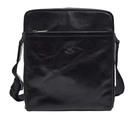 Мужская кожаная сумка TONY PEROTTI (Италия) черная 9272black