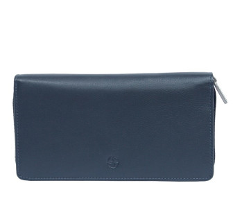 Синий женский кожаный кошелек TONY PEROTTI (Италия)