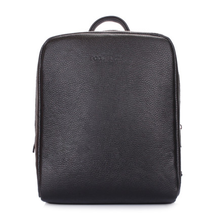 Женский кожаный рюкзак Poolparty черный cult-leather-black – Фото 1