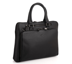 Мужской кожаный портфель Dor Flinger (Германия) черный DF2019801Bblack