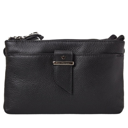 Кожаная женская черная сумка на плечо Dor Flinger  (Германия) – Фото 1