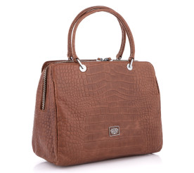 Кожаная деловая сумка Dor Flinger (Германия) коричневая DF2020593Abrown