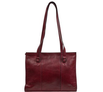 Кожаная женская красная сумка Feretti
