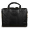 Мужской кожаный портфель Ashwood (Великобритания) черный G34 BLACK