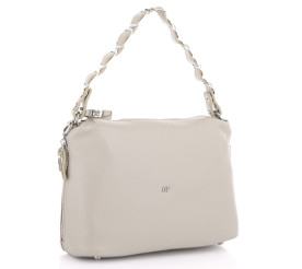 Кожаная сумка на плечо Giorgio Ferretti (Италия) серая GF2019058Dgrey