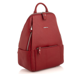 Женский кожаный рюкзак Giorgio Ferretti (Италия) красный GF2019157Ared