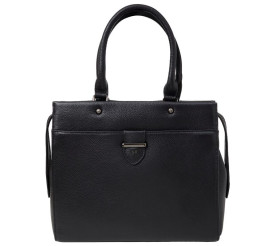 Кожаная женская черная сумка Giorgio Ferretti (Италия)