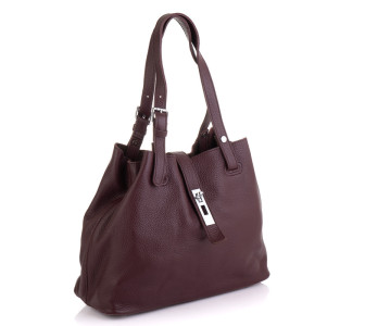 Кожаная сумка Giorgio Ferretti (Италия) бордовая GF2020748Aviollet
