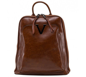 Кожаный рюкзак GRAYS рыжий GR3-801LB-BP