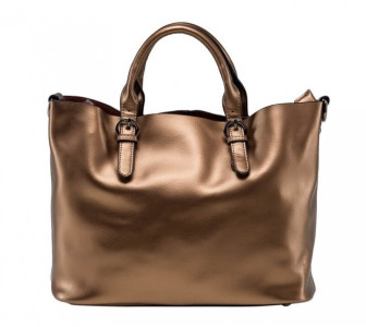 Кожаная женская сумка Grays бронза GR3-8683BGM