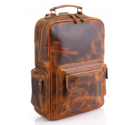 Кожаный винтажный рюкзак Buffalo Bags коричневый M8873Q