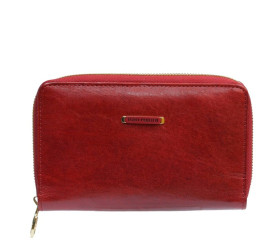 Женский кожаный красный кошелек TONY PEROTTI (Италия)