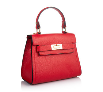 Кожаная женская сумка Virginia Conti (Италия) красная VC02733_nred