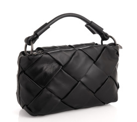 Кожаная женская сумка Virginia Conti (Италия) черная VC02825black