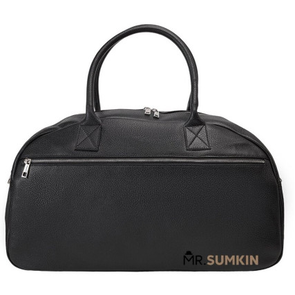 Дорожная кожаная сумка Virginia Conti (Италия) черная VC03203black – Фото 1