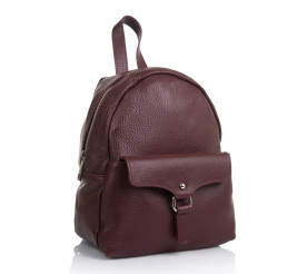Женский кожаный рюкзак Virginia Conti (Италия) бордовый VC2106bordo