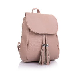 Женский кожаный рюкзак Virginia Conti (Италия) пудра VC02173powder