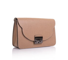 Кожаная женская сумка Virginia Conti (Италия) тауп VC2250taupe