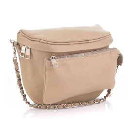 Кожаная женская сумка Virginia Conti (Италия) тауп VC02919taupe