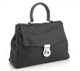 Кожаная женская сумка Virginia Conti (Италия) черная VC02971black