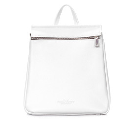 Кожаный рюкзак Poolparty Venice белый venice-leather-white