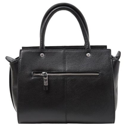 Черная кожаная женская сумка Giorgio Ferretti (Италия) – Фото 4