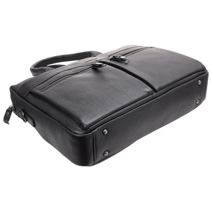 Мужской кожаный портфель Giorgio Ferretti (Италия) черный GF201850016Cblack – Фото 5