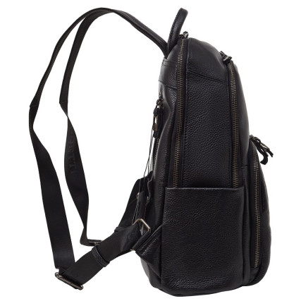 Женский кожаный рюкзак Giorgio Ferretti (Италия) черный GF2021311Ablack – Фото 3