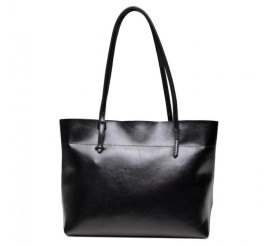 Кожаная женская сумка Grays черная GR-6688A