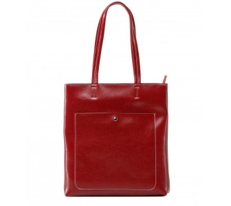 Кожаная женская сумка Grays красная GR3-9029R