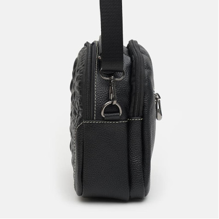 Кожаная женская сумка Keizer черная K12208bl-black