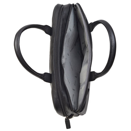 Мужской кожаный черный портфель Katana (Франция) k69362-1 – Фото 7