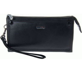 Мужской кожаный черный клатч Karya Мужской кожаный черный клатч Karya