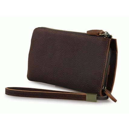 Мужской кожаный клатч 8048R Buffalo Bags коричневый – Фото 1
