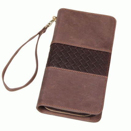 Мужской кожаный клатч 8070R Buffalo Bags коричневый – Фото 1