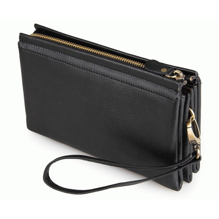 Мужской кожаный клатч 8071A-2 Buffalo Bags черный – Фото 1