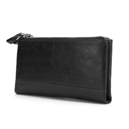 Мужской кожаный черный клатч Buffalo Bags – Фото 2