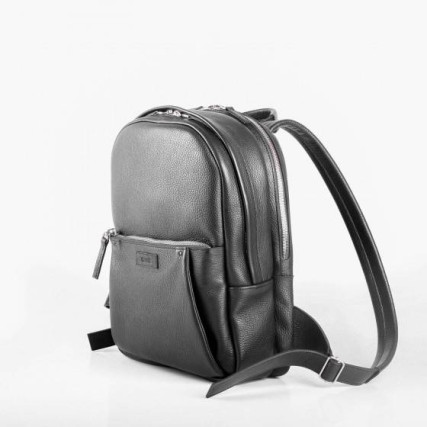 Кожаный черный рюкзак JIZUZ Karl Backpack – Фото 2