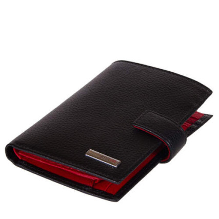 Кожаный мужской кошелек Karya черный – Фото 4