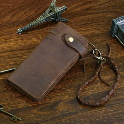 Мужской кожаный кошелек 8031R Buffalo Bags коричневый – Фото 1