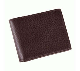Мужской кожаный кошелек 8055C Buffalo Bags коричневый