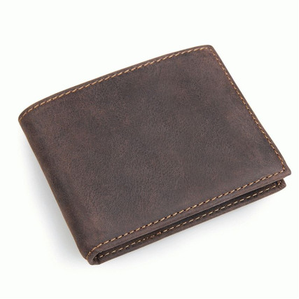 Мужской кожаный кошелек 8108R Buffalo Bags коричневый – Фото 1