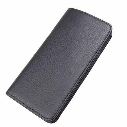 Мужской кожаный кошелек 8109A Buffalo Bags черный – Фото 1