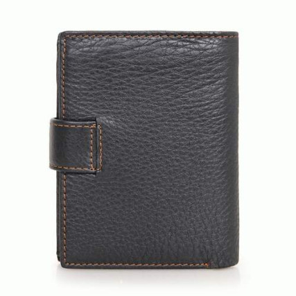 Мужской кожаный кошелек Buffalo Bags черный – Фото 2