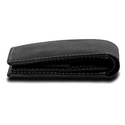 Кожаный зажим для денег Visconti Woods Value черный – Фото 3