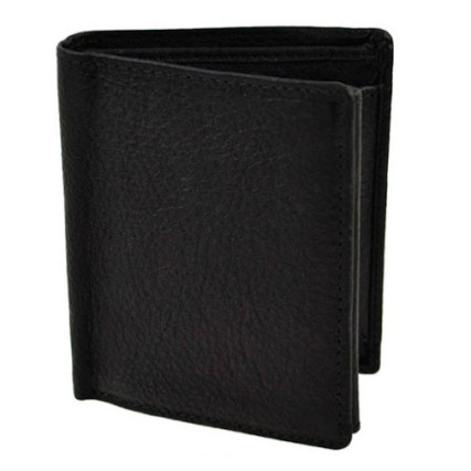 Мужской кожаный кошелек VISCONTI Woods Value черный – Фото 1