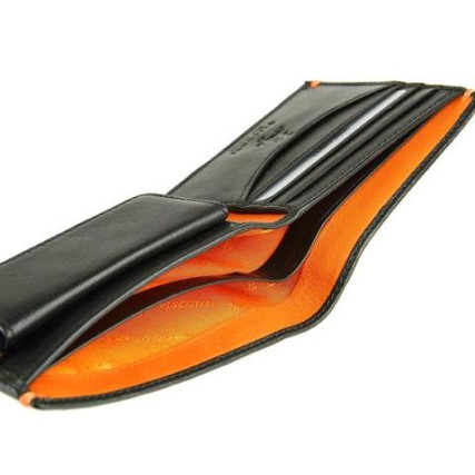 Мужской кожаный кошелек VISCONTI AP62 черный – Фото 4