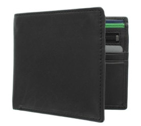 Мужской кожаный кошелек VISCONTI Bond BD707 черный