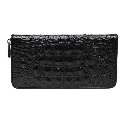 Кожаный кошелек Borsa Leather черный – Фото 1