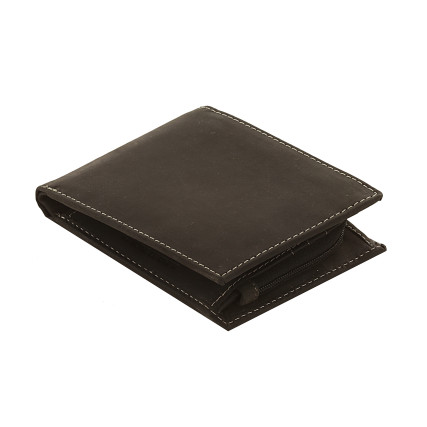 Мужской кожаный кошелек Woodbridge черный – Фото 3